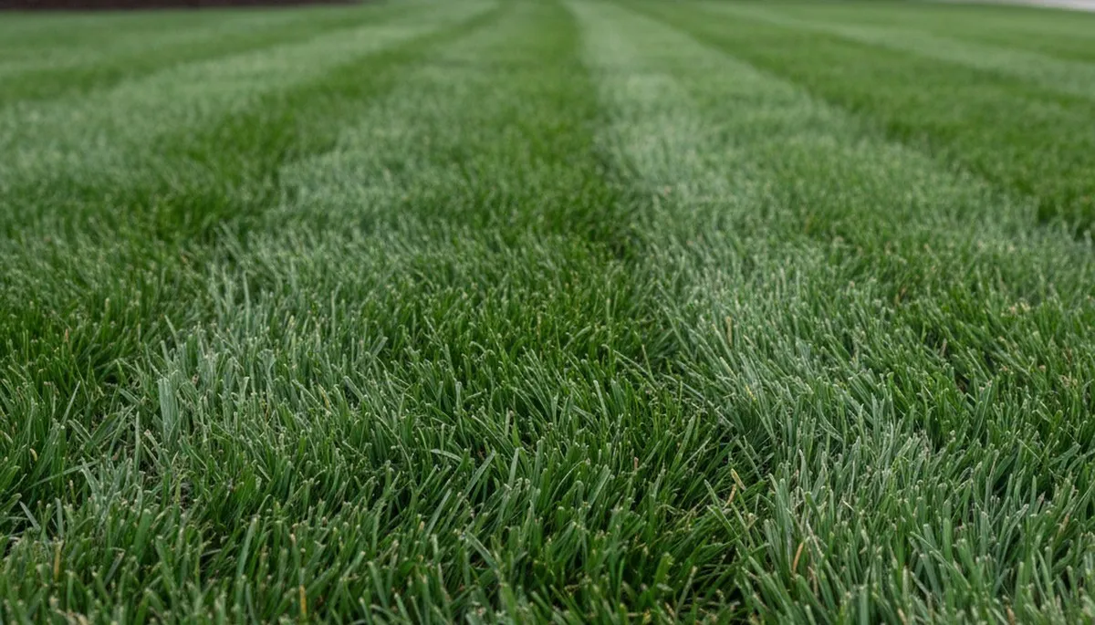 Close-up of freshly cut green grass showing uniform mow quality by Chop Chop Landscaping in Salt Lake City, UT