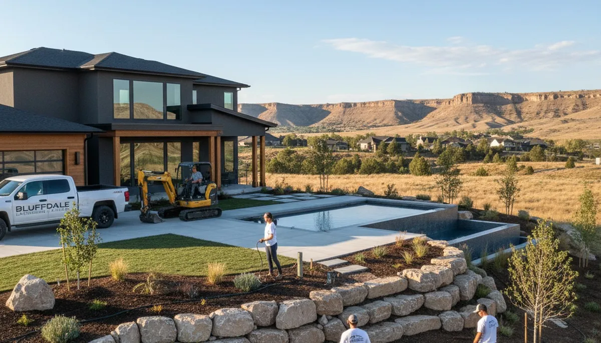 Landscaping team serving Salt Lake City, UT with professional lawn care services