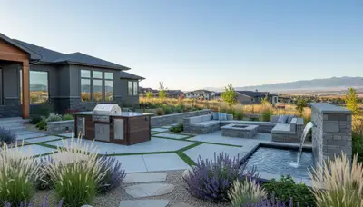 Salt Lake City, UT landscaping crew providing professional lawn care and yard maintenance