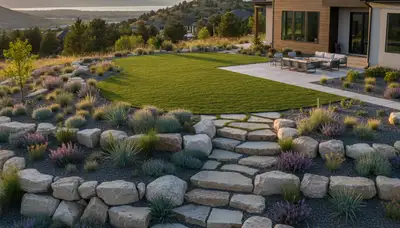 Landscaping team providing lawn care services in Salt Lake City, UT