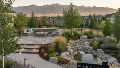 Landscaping team providing lawn care services in Salt Lake City, UT