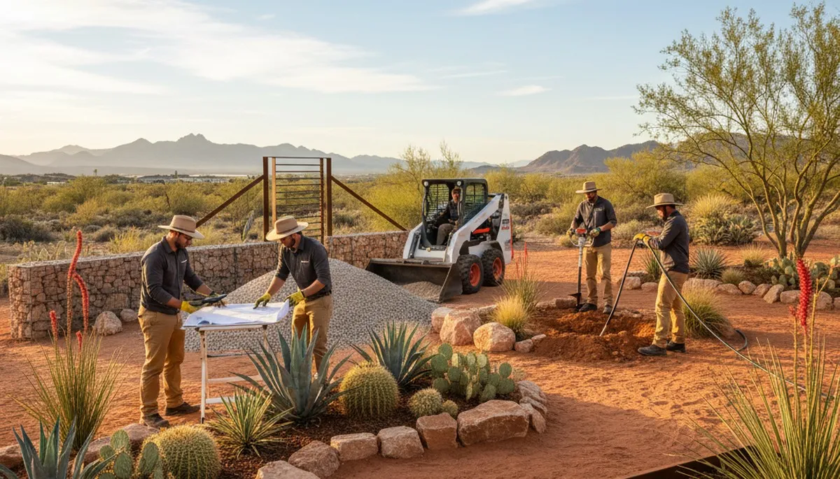 Salt Lake City, UT landscaping team maintaining a healthy residential lawn