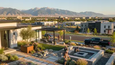 Salt Lake City, UT landscaping team providing professional lawn care and yard maintenance services