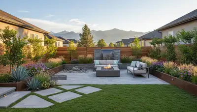 Landscaping team serving Salt Lake City, UT with professional lawn care services