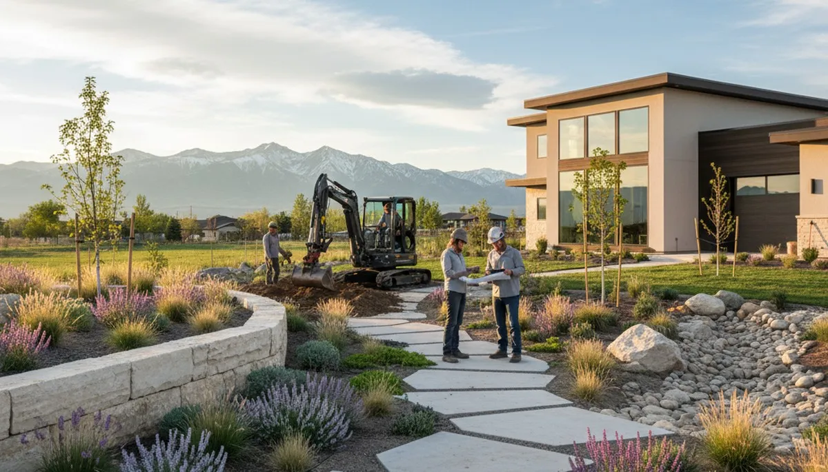 Landscaping crew provides lawn care services in Salt Lake City, UT