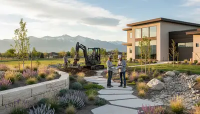 Landscaping crew provides lawn care services in Salt Lake City, UT